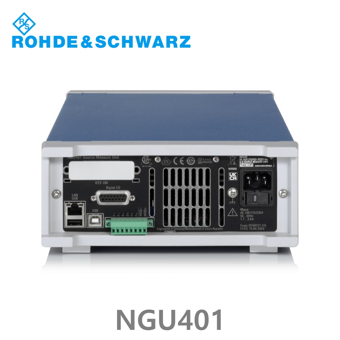 [ 로데슈바르즈 ] NGU401  1채널/60W/출력전압-20V~+20V/출력전류6V이하: ±8A > 6V: ±3A, DC파워서플라이, 소스측정기 (3639.3763.03)