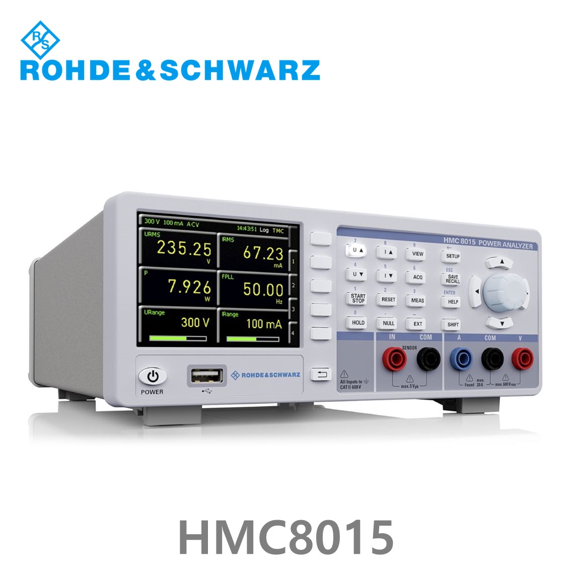 로데슈바르즈 HMC8015 AC/DC 부하 및 대기 전류 특성 분석용 초소형 전력분석기 (3593.8646.02)