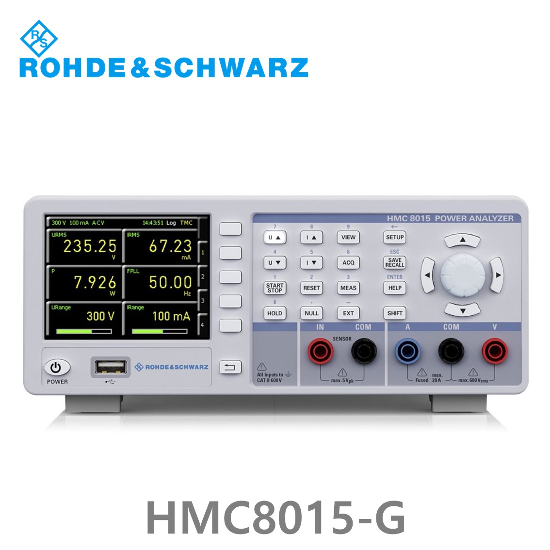 [ 로데슈바르즈 ] HMC8015-G, AC/DC Power analyzer, IEEE-488 (GPIB) 포함 초소형 전력분석기 (3593.8875.02)