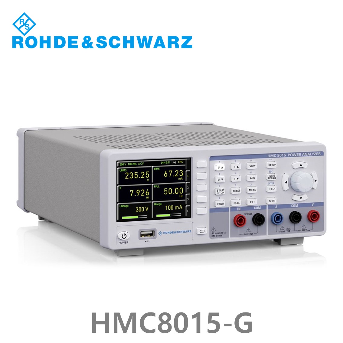 [ 로데슈바르즈 ] HMC8015-G, AC/DC Power analyzer, IEEE-488 (GPIB) 포함 초소형 전력분석기 (3593.8875.02)