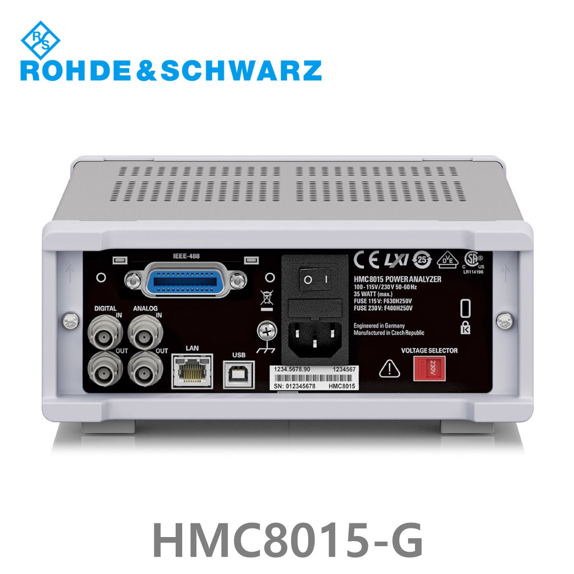 [ 로데슈바르즈 ] HMC8015-G, AC/DC Power analyzer, IEEE-488 (GPIB) 포함 초소형 전력분석기 (3593.8875.02)