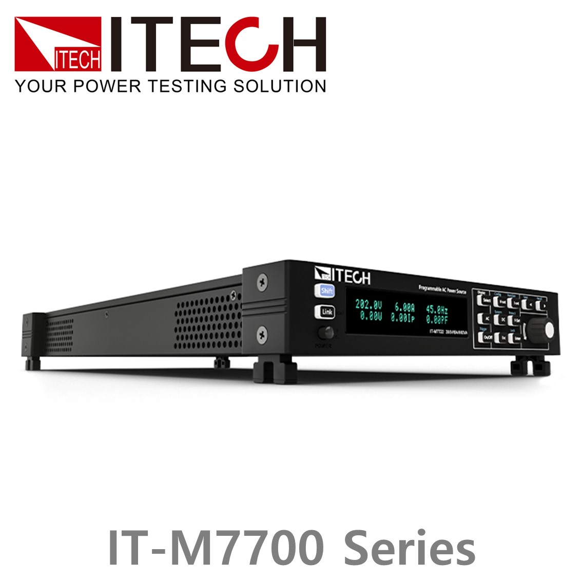 [ ITECH ] IT-M7700시리즈 고성능 스위칭타입 AC전원공급기 (1U 하프 랙, 300~1500VA, 45~1kHz)