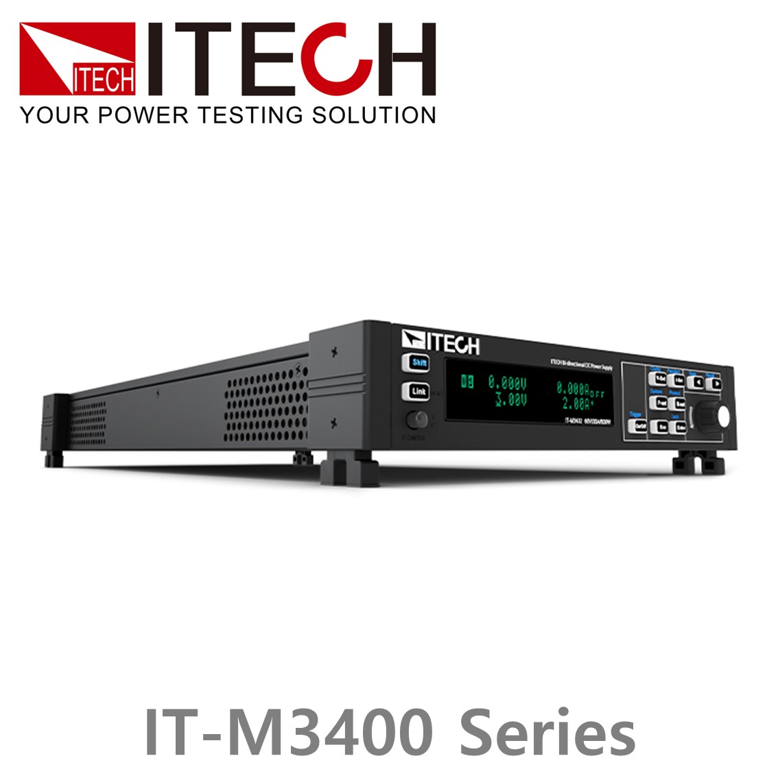 [ ITECH ] IT-M3400시리즈 양방향 DC전원공급기,DC파워서플라이 (½U, 200~800W)