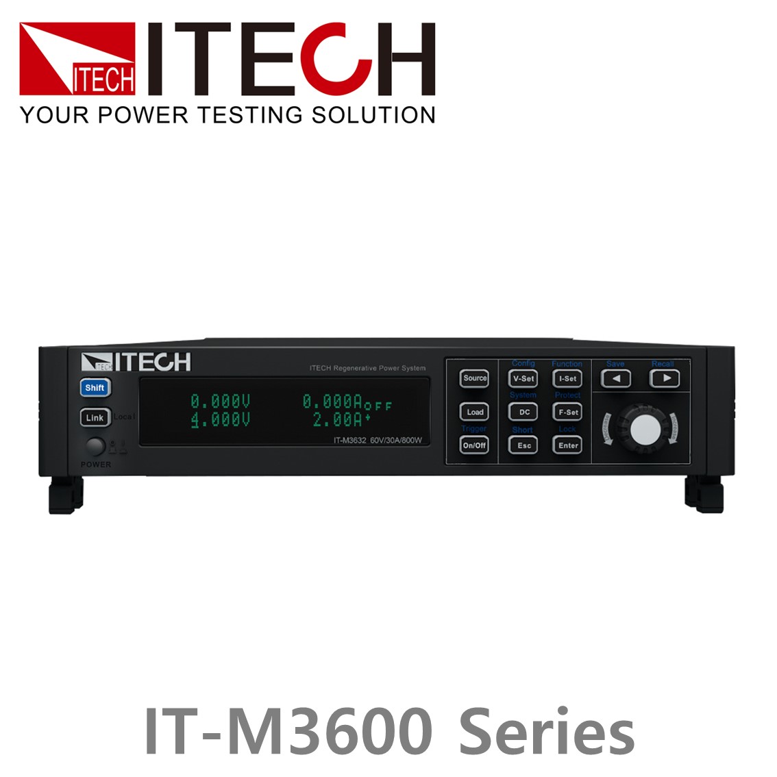 [ ITECH ] IT-M3600시리즈 회생형 양방향 DC전원공급기 (½ 200~800W), 재생소스시스템