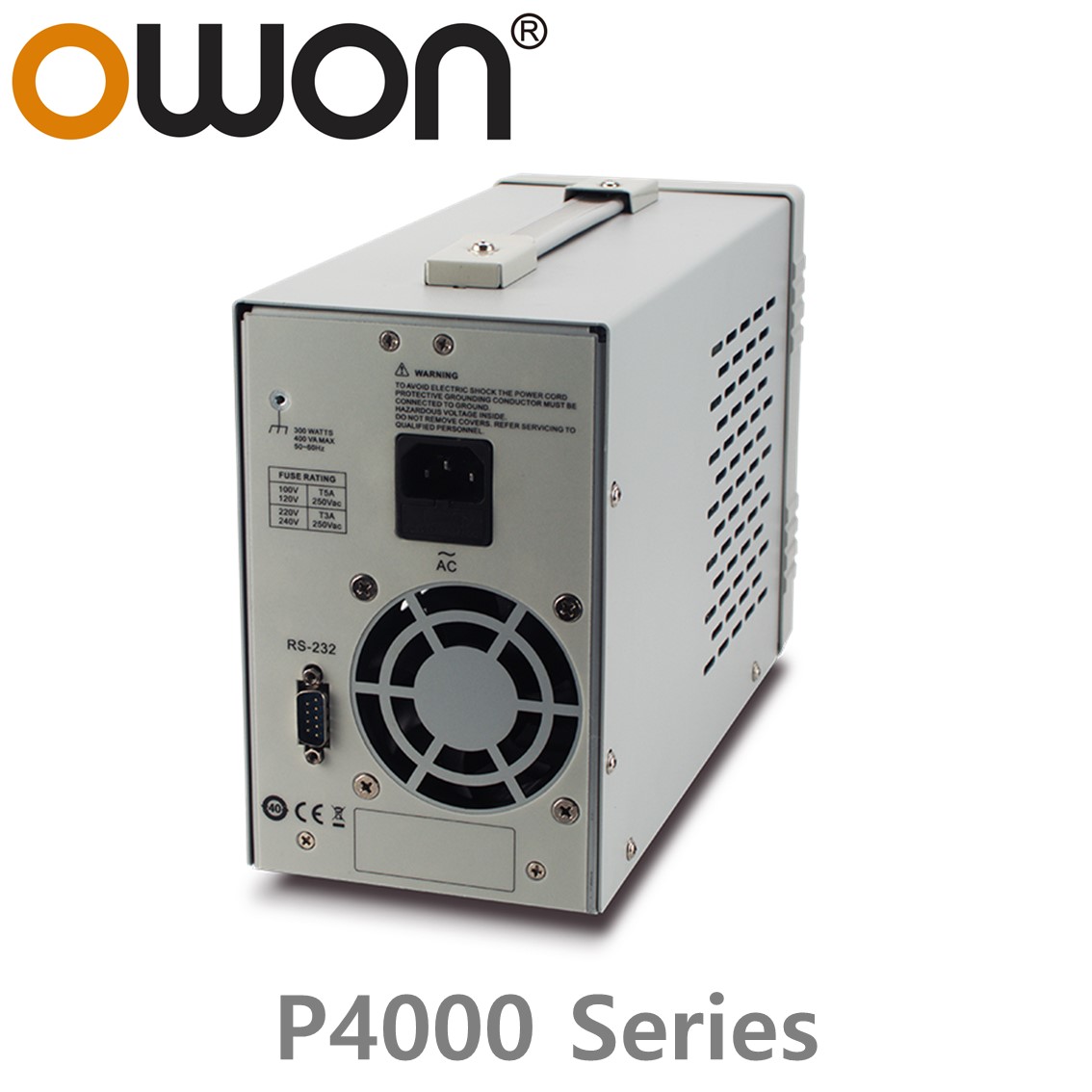 [ OWON ] P4000시리즈  1채널, 프로그래머블 리니어 DC전원공급기 (60V/5A/180W)