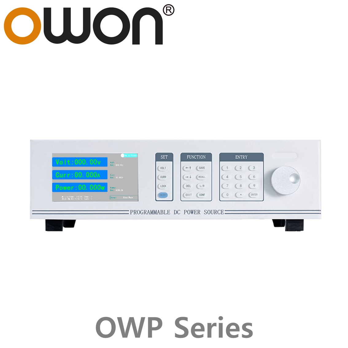 [ OWON ] OWP시리즈 1채널, 고전력 프로그래머블 DC전원공급기 (45V~100V/4A~100A/1KW~8KW)
