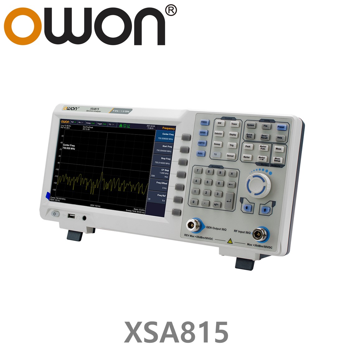 [ OWON ] XSA시리즈 스펙트럼분석기 ( 9~10.4인치 / 9k~7.5GHz / RBW 1Hz~3MHz )