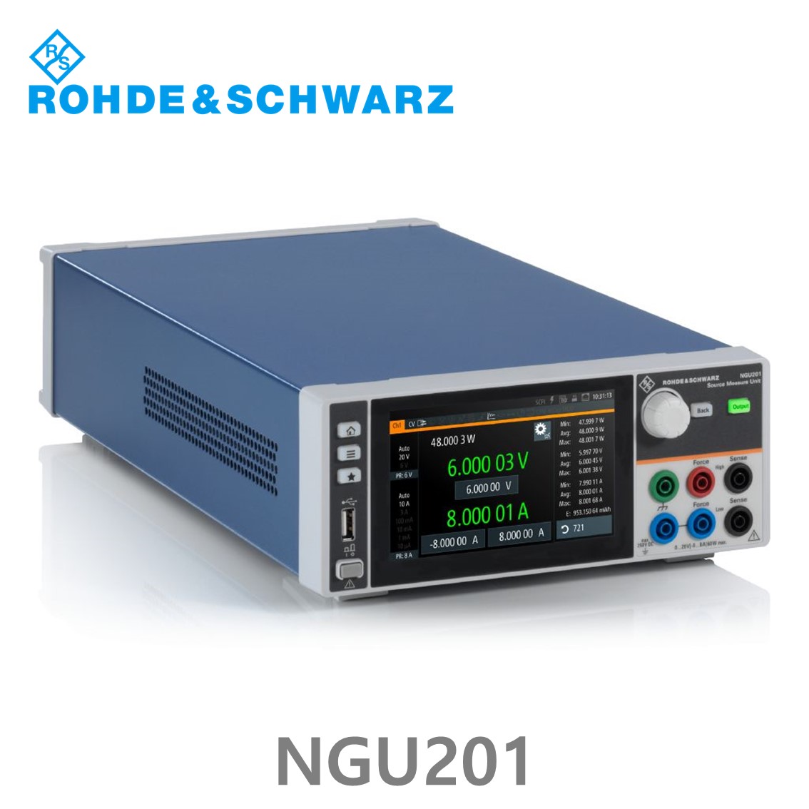 [ 로데슈바르즈 ] NGU시리즈 1채널 / 0~20V / 0~8A / 60W DC전원공급기, 소스측정기