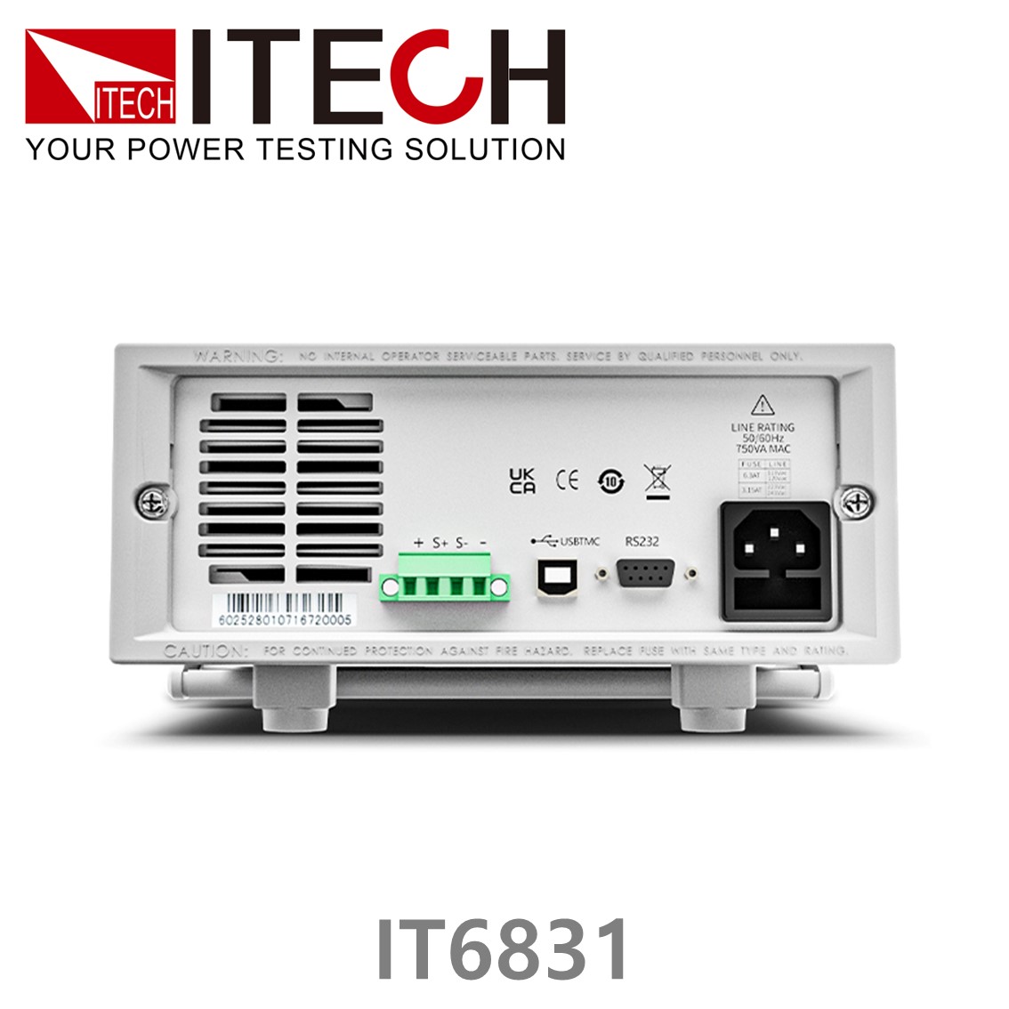 [ ITECH ] IT6831  0-18V/0-10A/180W 리니어 DC전원공급기 ( RS232/USB 옵션 )