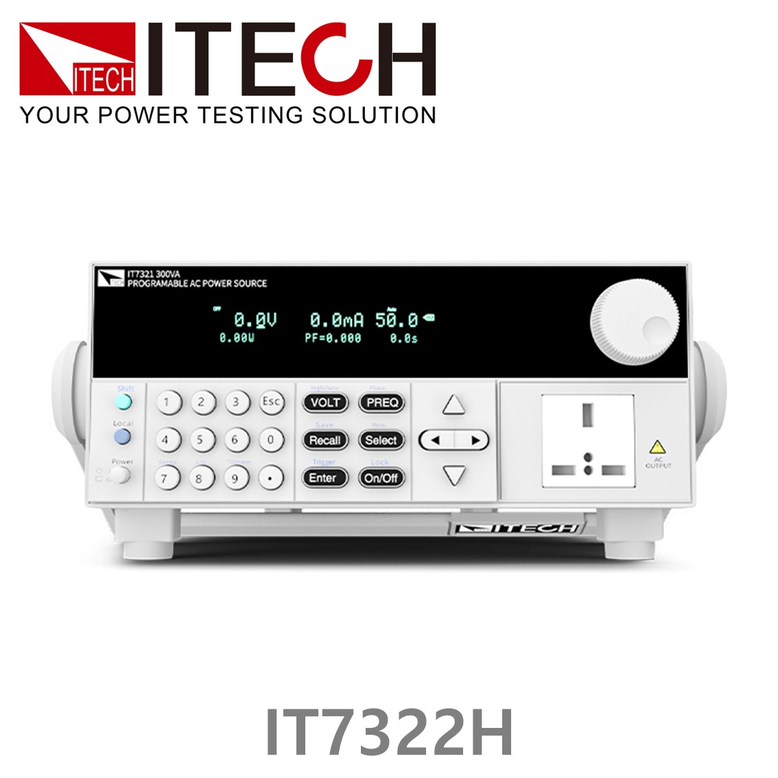 [ ITECH ] IT7322H  리니어 프로그래머블 AC전원공급기 250V/500V - 3A/1.5A - 750VA (1φ) (3U)