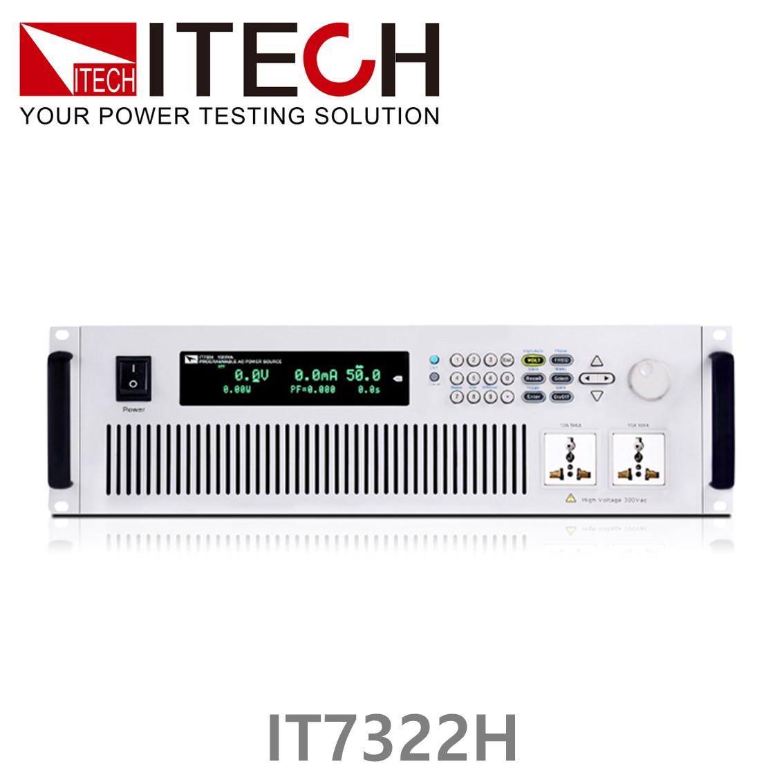 [ ITECH ] IT7322H  리니어 프로그래머블 AC전원공급기 250V/500V - 3A/1.5A - 750VA (1φ) (3U)