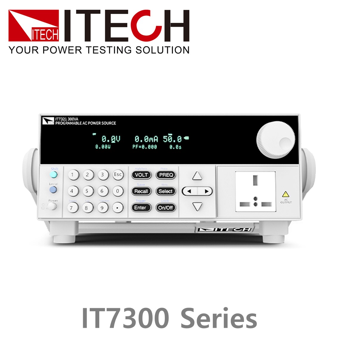 [ ITECH ] IT7300시리즈 리니어 프로그래머블 AC전원공급기 (2U,300~4500VA, 45~500Hz)