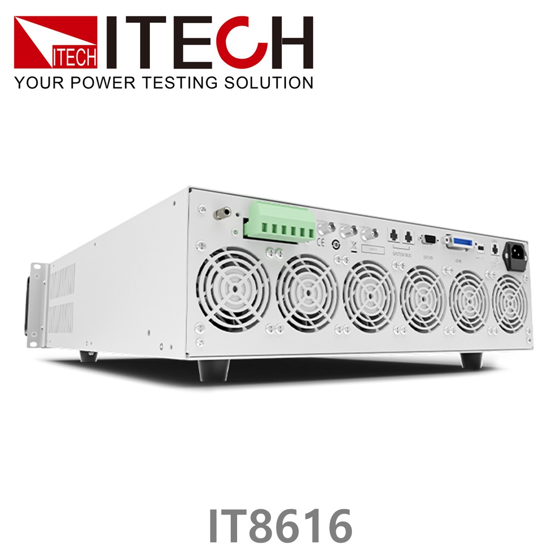ITECH IT8616  AC/DC 전자로드,전자부하 50~420Vrms/0~40Arms/3600VA (6U)