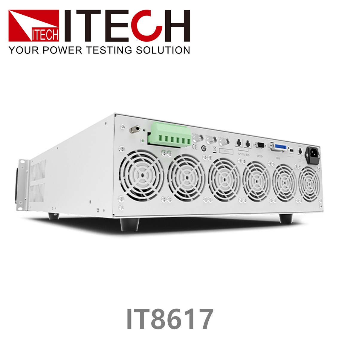 [ ITECH ] IT8617  AC/DC 전자로드,전자부하 50~420Vrms/0~60Arms/5400VA/1φ or 3φ (15U)