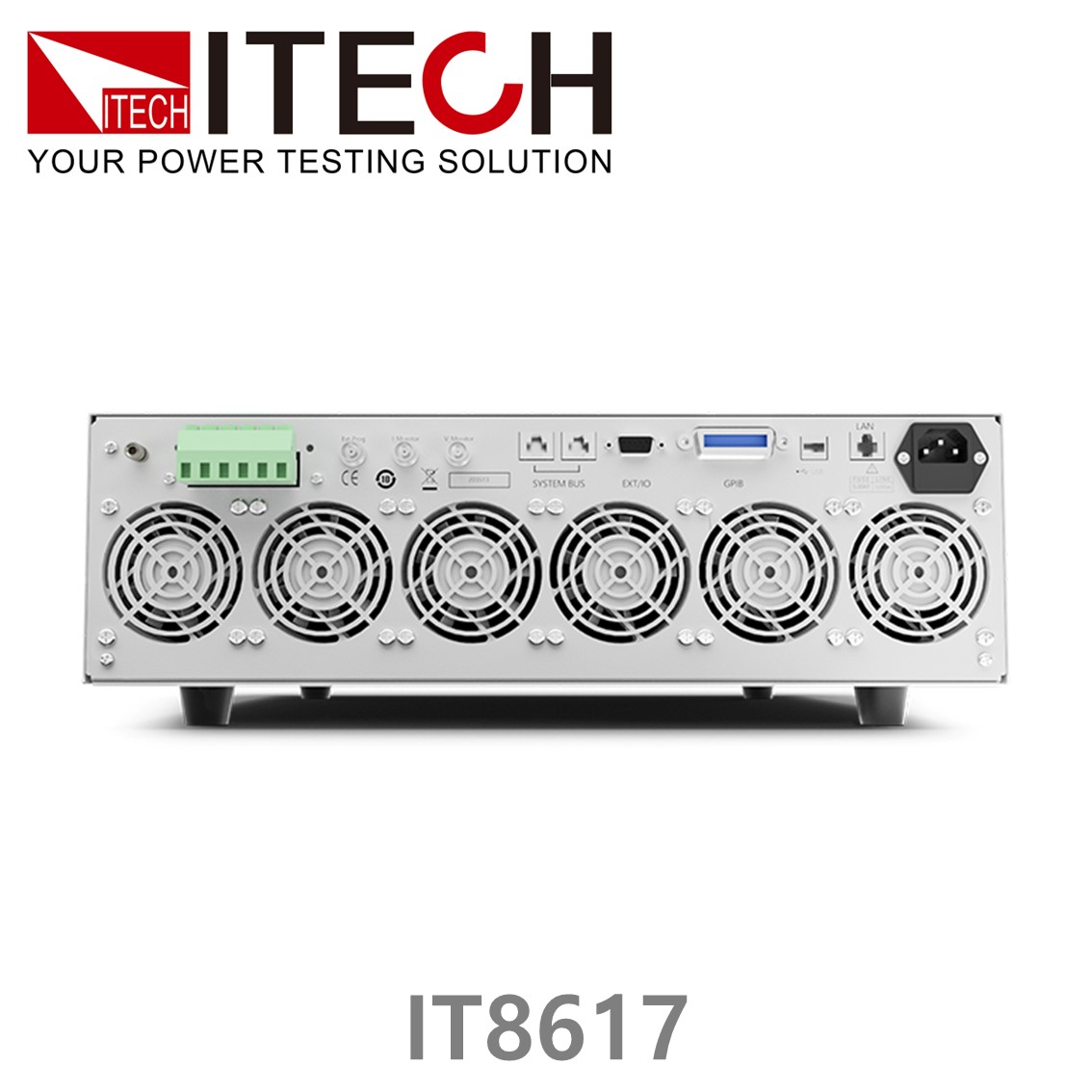 [ ITECH ] IT8617  AC/DC 전자로드,전자부하 50~420Vrms/0~60Arms/5400VA/1φ or 3φ (15U)