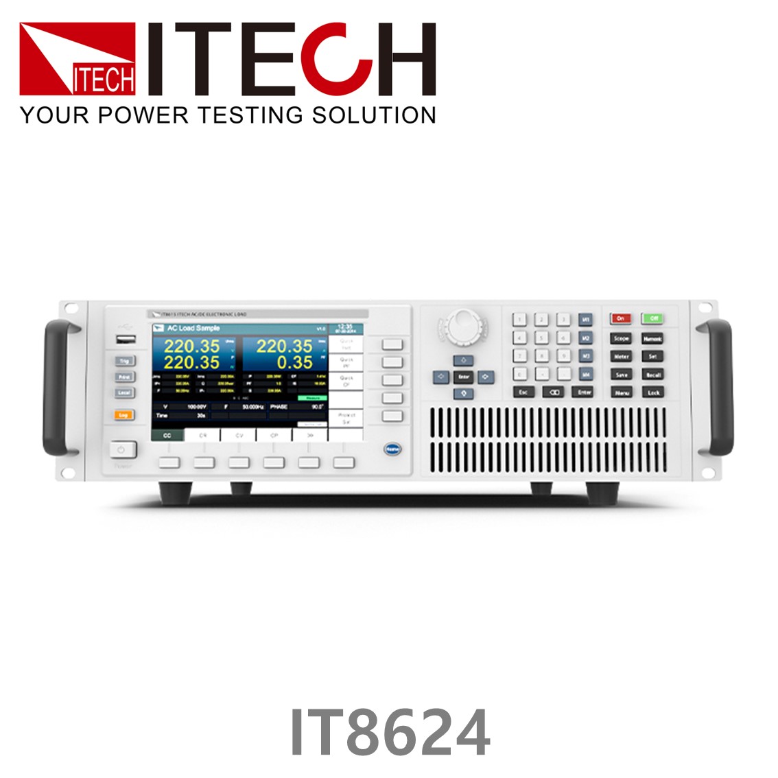 ITECH IT8624  AC/DC 전자로드,전자부하 50-420V/80A/7200VA (27U) 