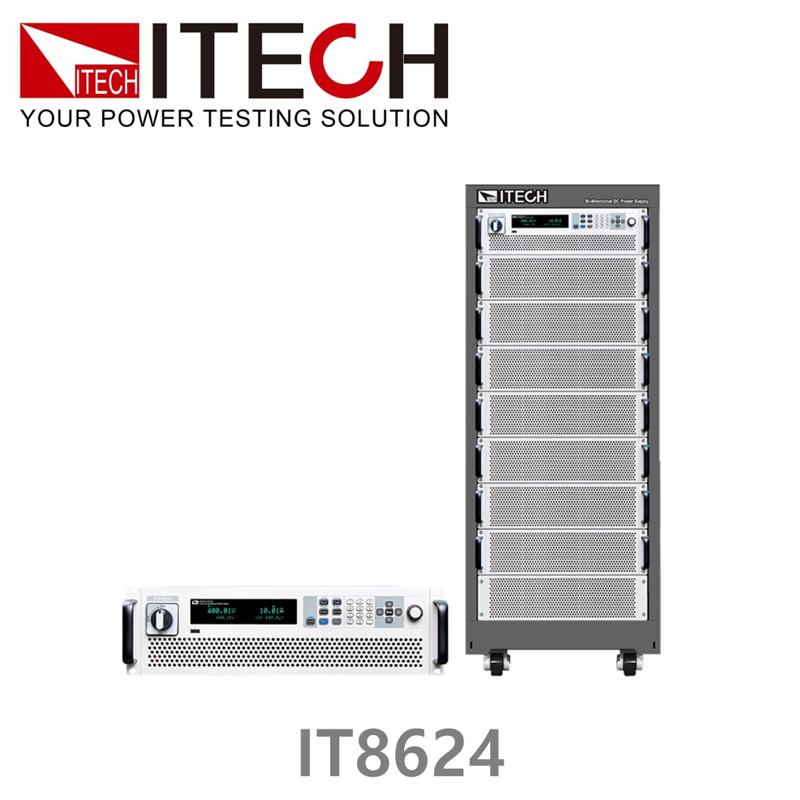 ITECH IT8624  AC/DC 전자로드,전자부하 50-420V/80A/7200VA (27U) 