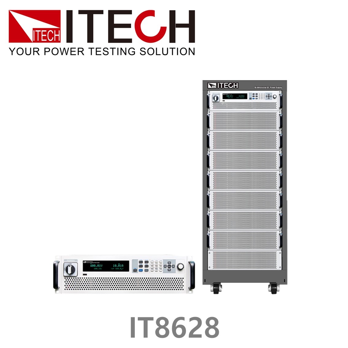 ITECH IT8628 AC, DC 전자로드,전자부하 50~420Vrms, 0~160Arms, 14.4kVA (37U)