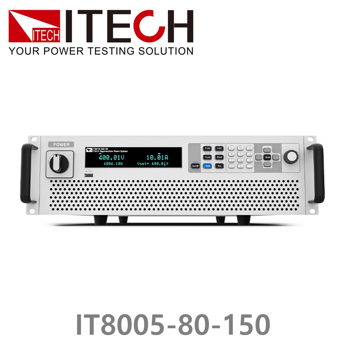 [ ITECH ] IT8005-80-150  회생형 DC전자로드, DC전자부하 80V/150A/5kW (3U)