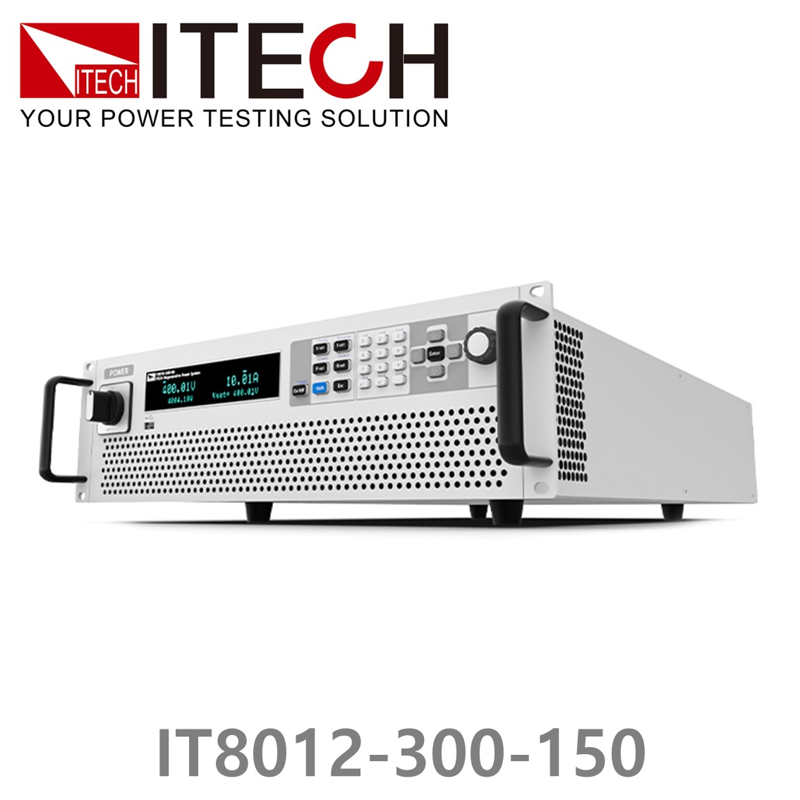 [ ITECH ] IT8012-300-150  회생형 DC전자로드, DC전자부하 300V/150A/12kW (3U)