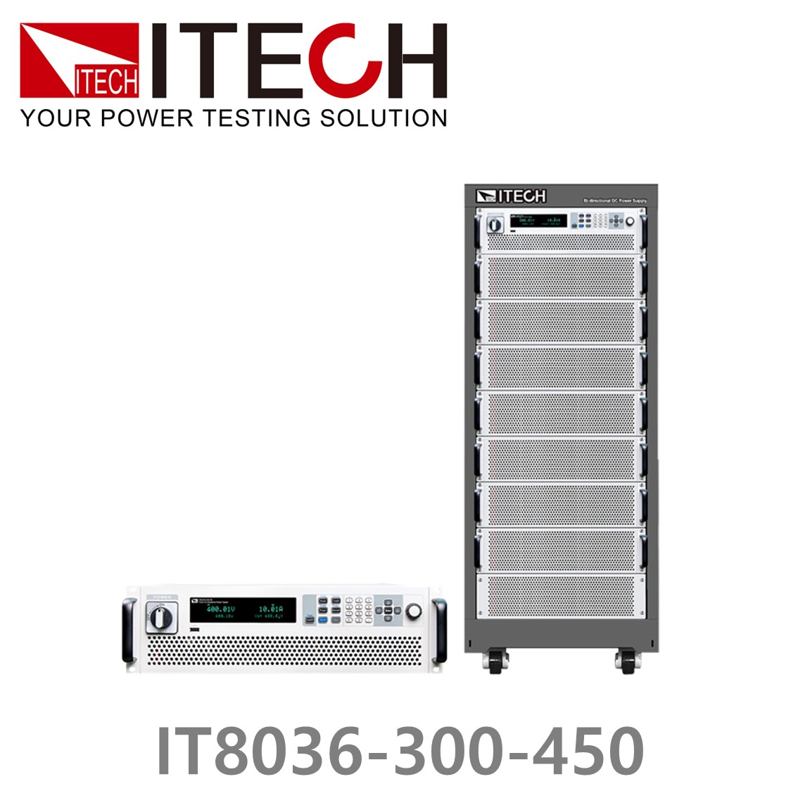 [ ITECH ] IT8036-300-450  회생형 DC전자로드, DC전자부하 300V/450A/36kW (6U)