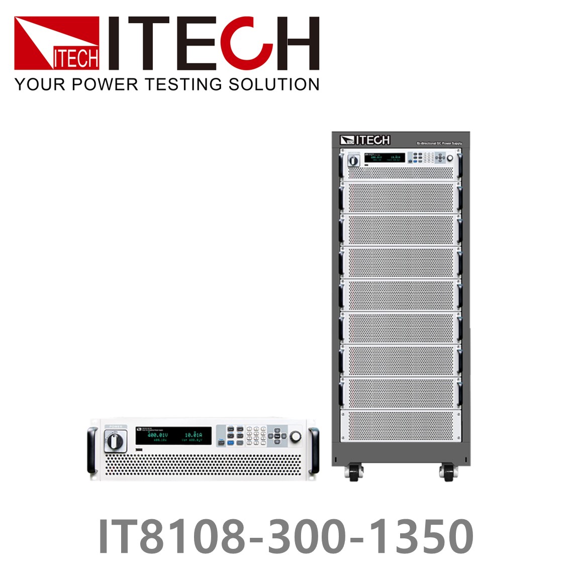 [ ITECH ] IT8108-300-1350  회생형 DC전자로드, DC전자부하 300V/1350A/108kW (27U)