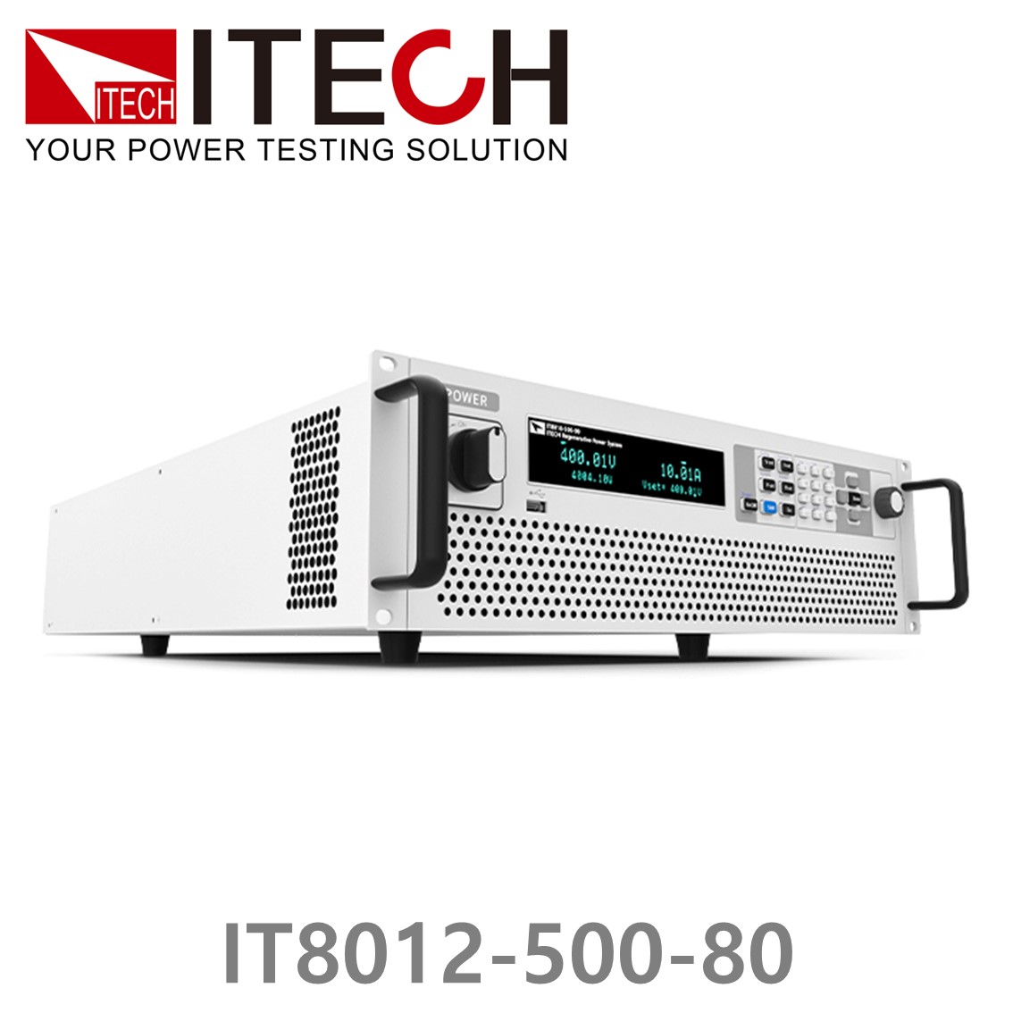 [ ITECH ] IT8012-500-80  회생형 DC전자로드, DC전자부하 500V/80A/12kW (3U)