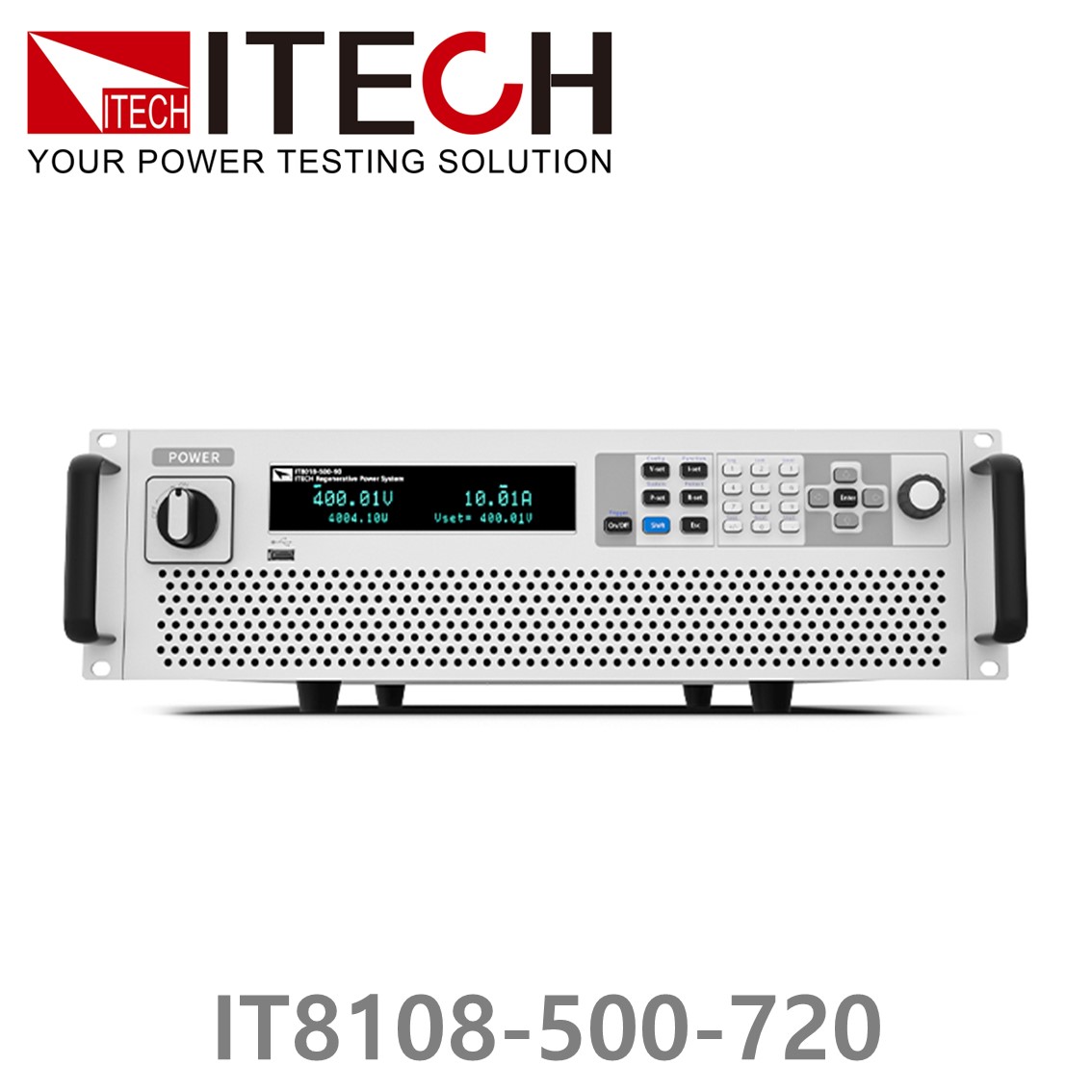 [ ITECH ] IT8108-500-720  회생형 DC전자로드, DC전자부하 500V/720A/108kW (27U)