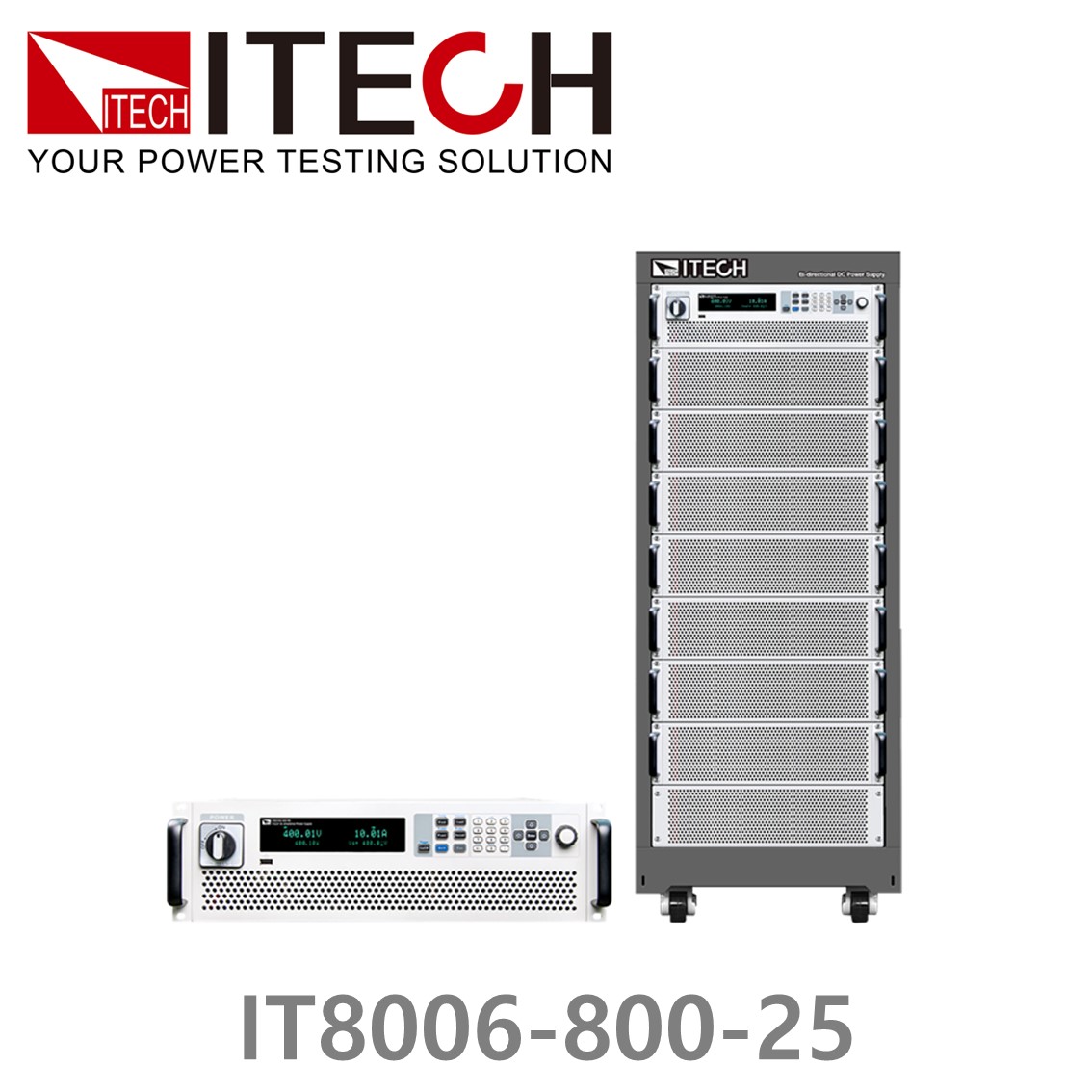 [ ITECH ] IT8006-800-25  회생형 DC전자로드, DC전자부하 800V/25A/6kW (3U)