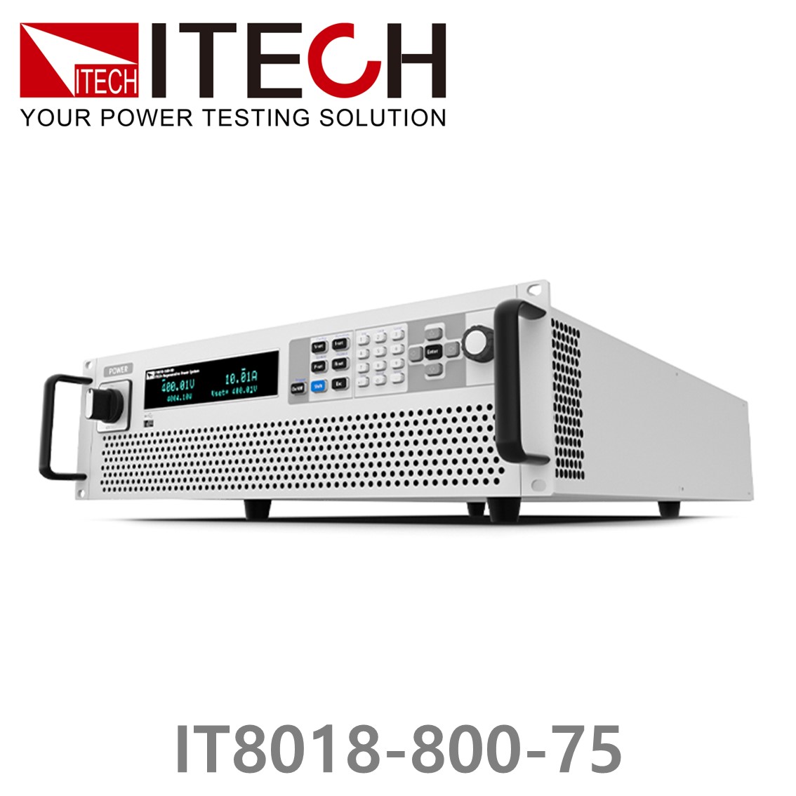 [ ITECH ] IT8018-800-75  회생형 DC전자로드, DC전자부하 800V/75A/18kW (3U)