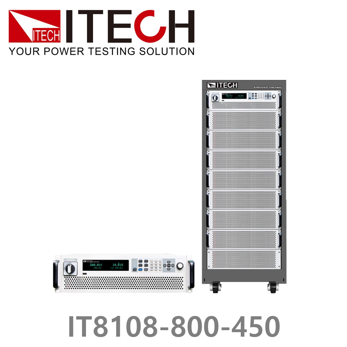 [ ITECH ] IT8108-800-450  회생형 DC전자로드, DC전자부하 800V/450A/108kW (27U)