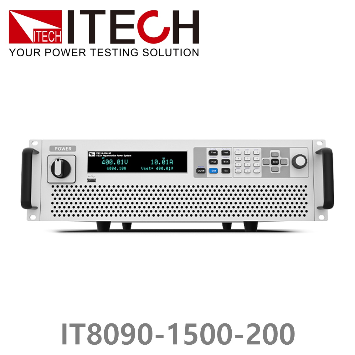 [ ITECH ] IT8090-1500-200  회생형 DC전자로드, DC전자부하 1500V/200A/90kW (27U)