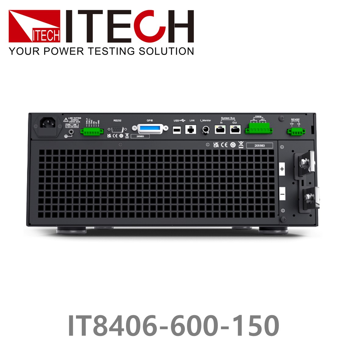 [ ITECH ] IT8406-600-150 고성능 DC전자로드 DC전자부하 600V/150A/6kW (4U)