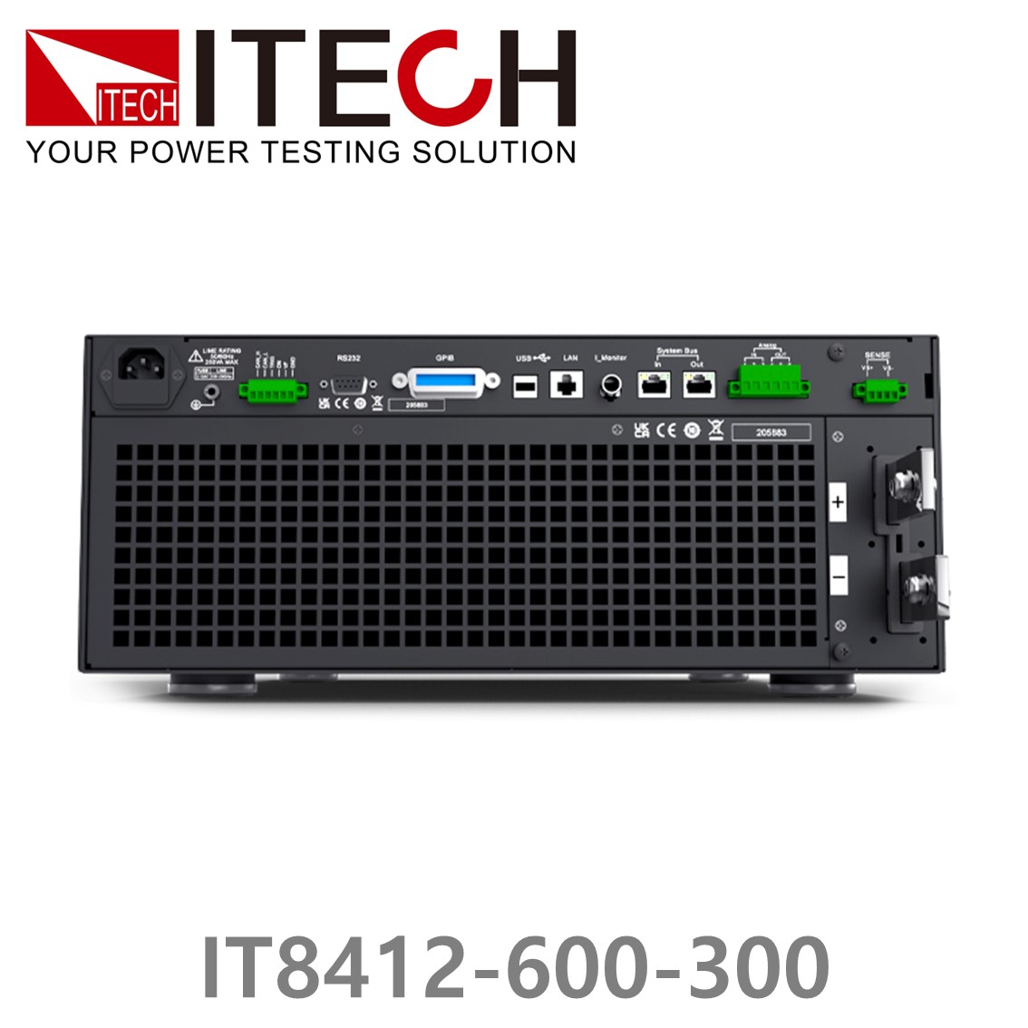 [ ITECH ] IT8412-600-300  고성능 DC전자로드 DC전자부하 600V/300A/12kW (8U)