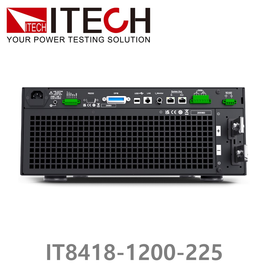 [ ITECH ] IT8418-1200-225  고성능 DC전자로드 DC전자부하 1200V/225A/18kW (15U)