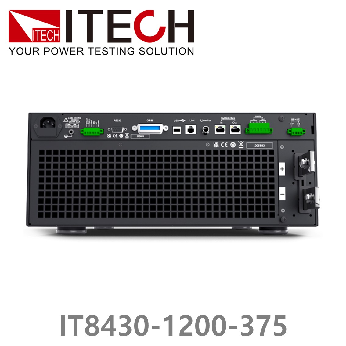 [ ITECH ] IT8430-1200-375  고성능 DC전자로드 DC전자부하 1200V/375A/30kW (27U)