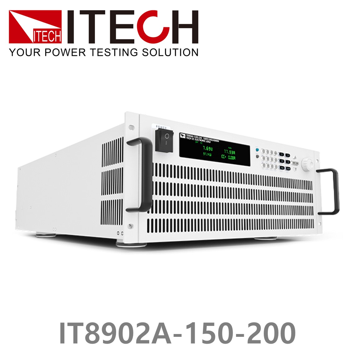 [ ITECH ] IT8902A-150-200  고성능 고전력 DC 전자로드 150V/200A/2kW (4U)