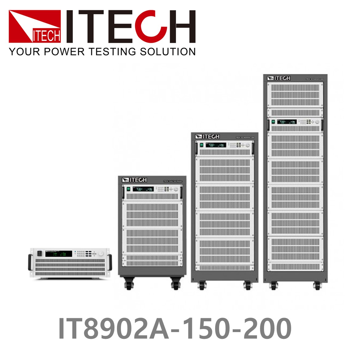 [ ITECH ] IT8902A-150-200  고성능 고전력 DC 전자로드 150V/200A/2kW (4U)