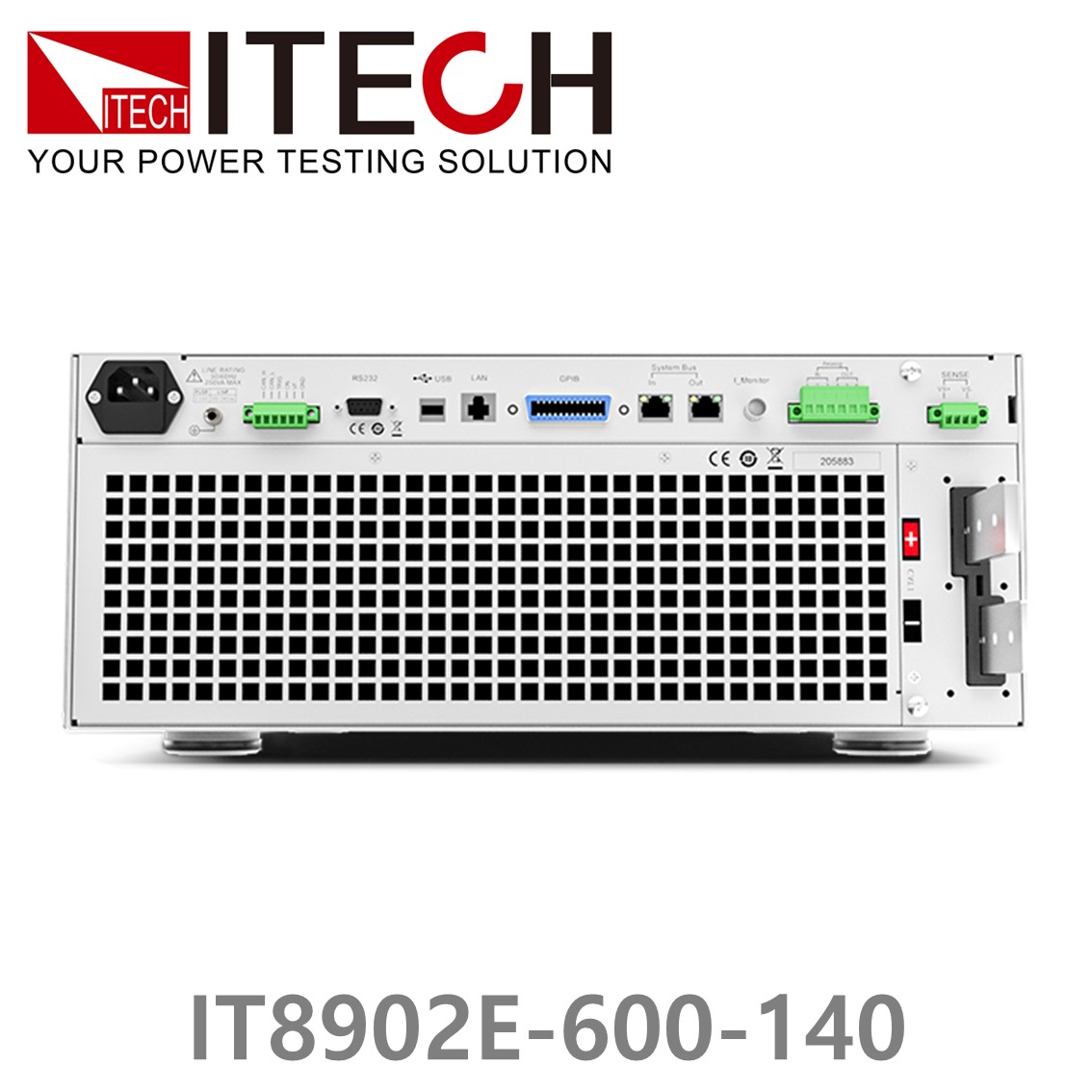 [ ITECH ] IT8902E-600-140 고성능 고전력 DC 전자로드 600V/140A/2kW (4U)