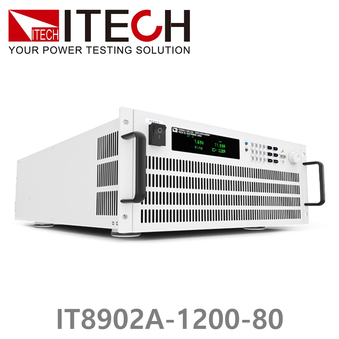 [ ITECH ] IT8902A-1200-80  고성능 고전력 DC 전자로드 1200V/80A/2kW (4U)