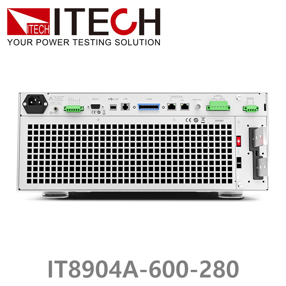 [ ITECH ] IT8904A-600-280  고성능 고전력 DC 전자로드 600V/280A/4kW (4U)