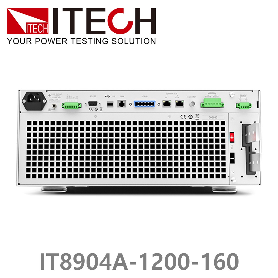 [ ITECH ] IT8904A-1200-160  고성능 고전력 DC 전자로드 1200V/160A/4kW (4U)