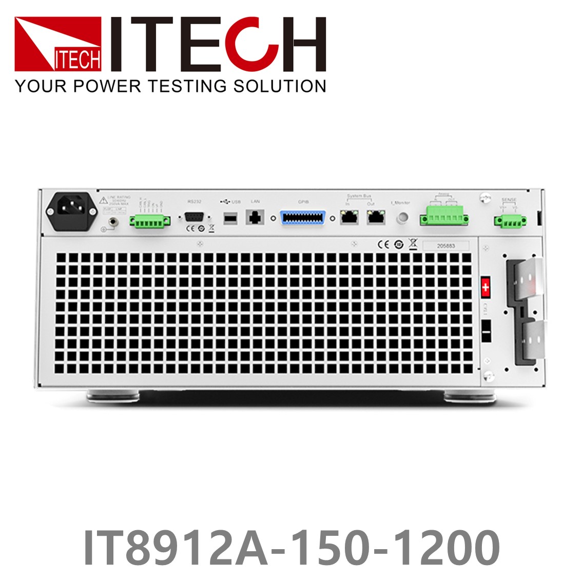 [ ITECH ] IT8912A-150-1200  고성능 고전력 DC 전자로드 150V/1200A/12kW (8U)