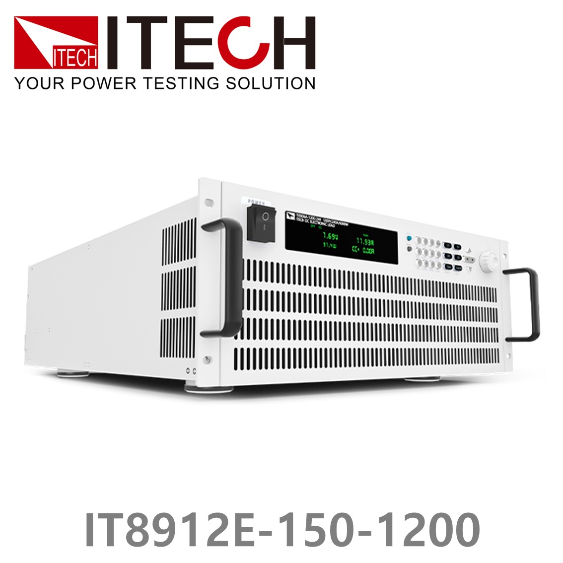 [ ITECH ] IT8912E-150-1200  고성능 고전력 DC 전자로드 150V/1200A/12kW (8U)