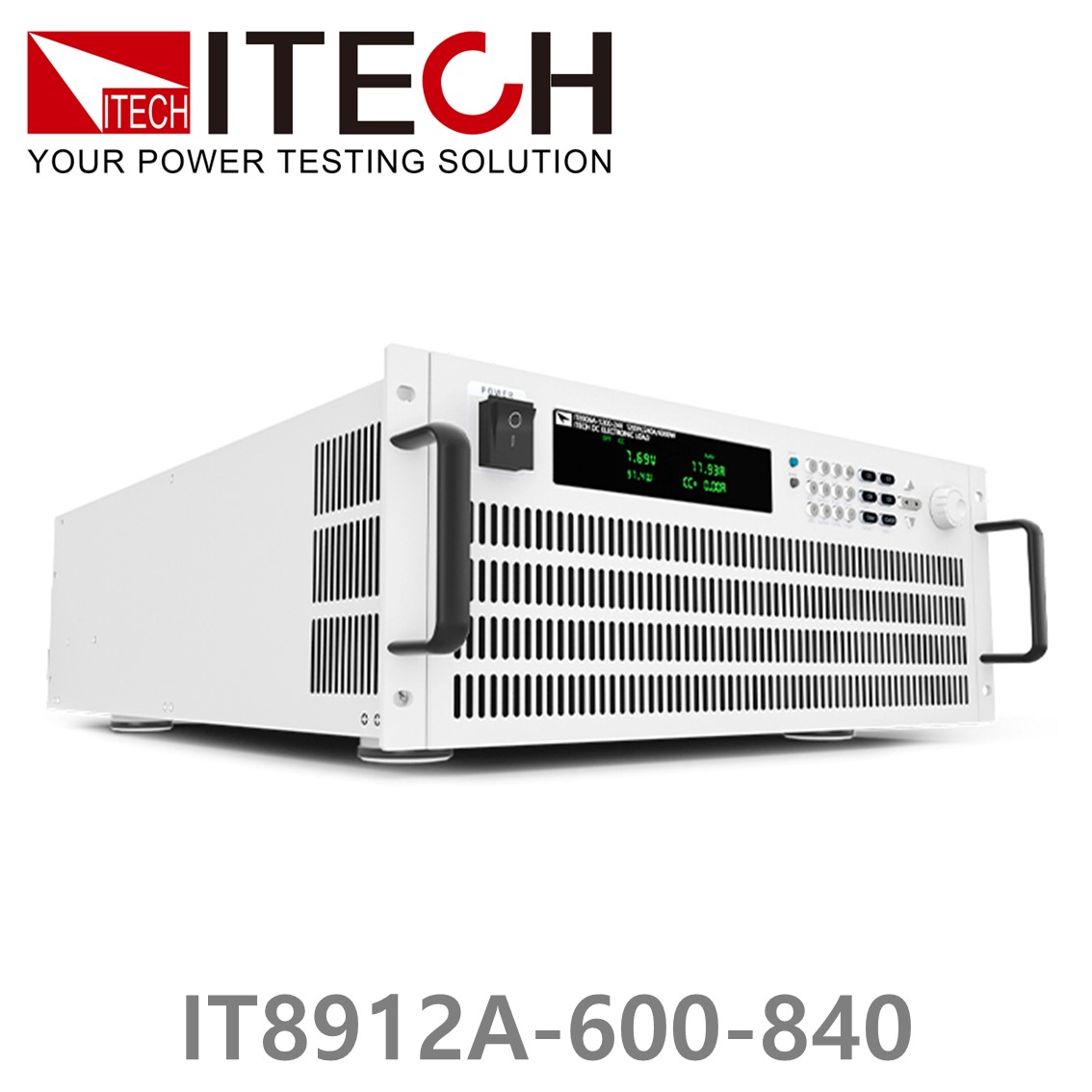 [ ITECH ] IT8912A-600-840  고성능 고전력 DC 전자로드 600V/840A/12kW (8U)