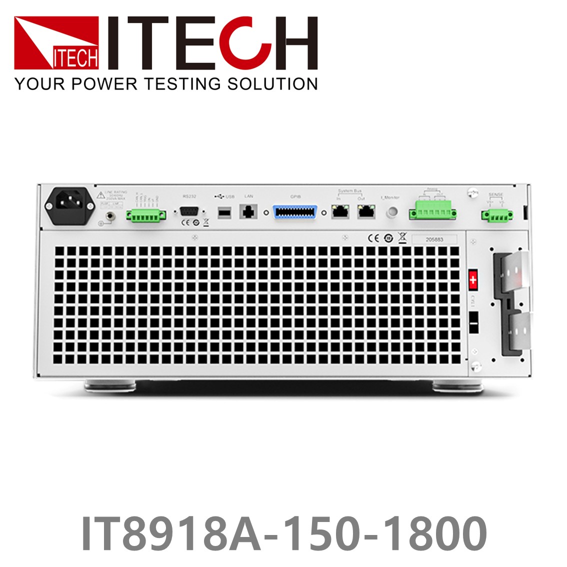 [ ITECH ] IT8918A-150-1800  고성능 고전력 DC 전자로드 150V/1800A/18kW (15U)