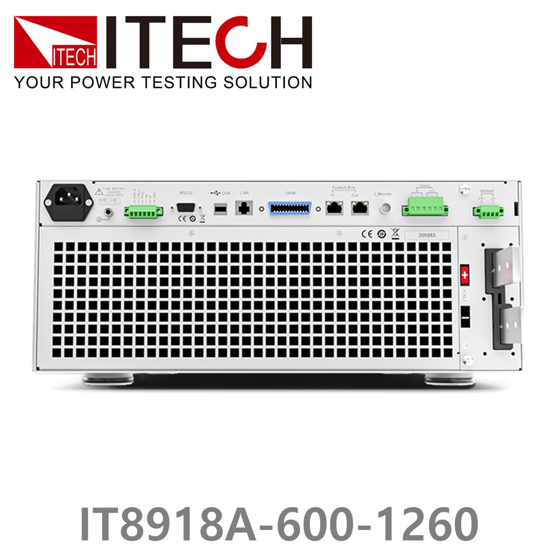 [ ITECH ] IT8918A-600-1260  고성능 고전력 DC 전자로드 600V/1260A/18kW (15U)