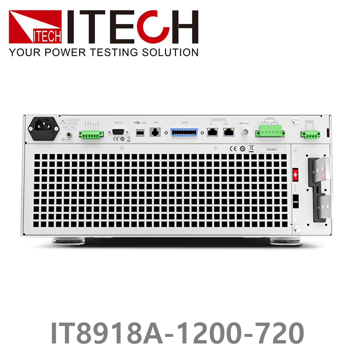 [ ITECH ] IT8918A-1200-720  고성능 고전력 DC 전자로드 1200V/720A/18kW (15U)