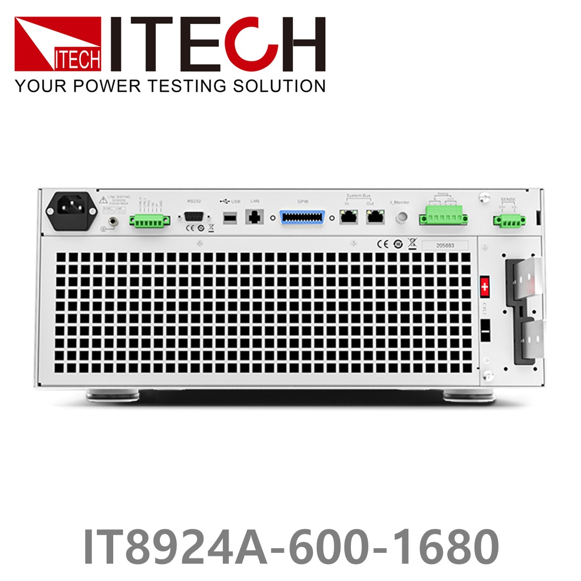 [ ITECH ] IT8924A-600-1680  고성능 고전력 DC 전자로드 600V/1680A/24kW (27U)