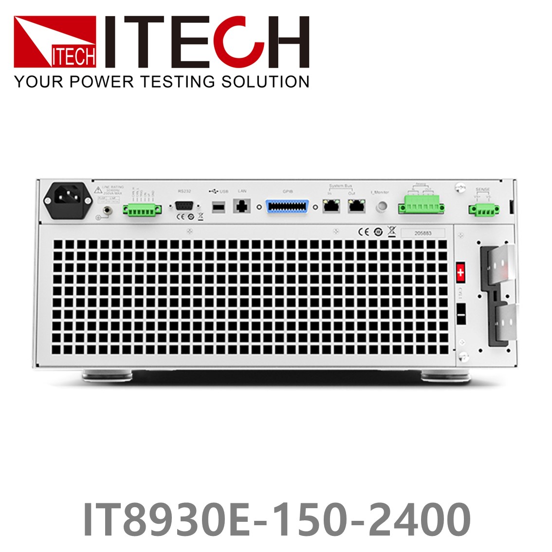 [ ITECH ] IT8930E-150-2400  고성능 고전력 DC 전자로드 150V/2400A/30kW (27U)